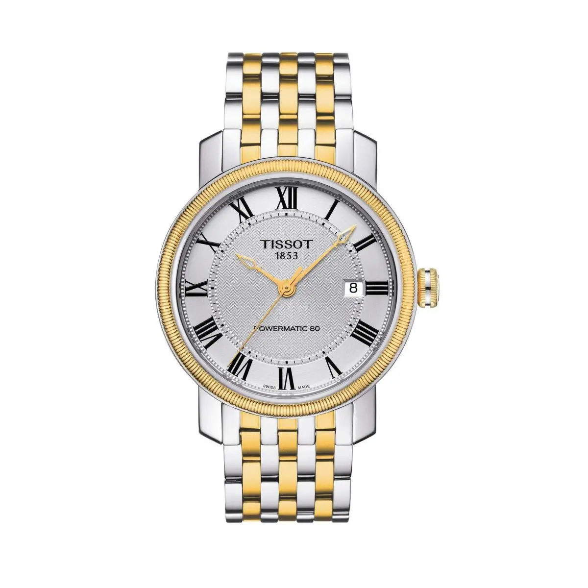 Bridge Automatic Silver Dial Wristwatch T0974072203300-PL by Tissot