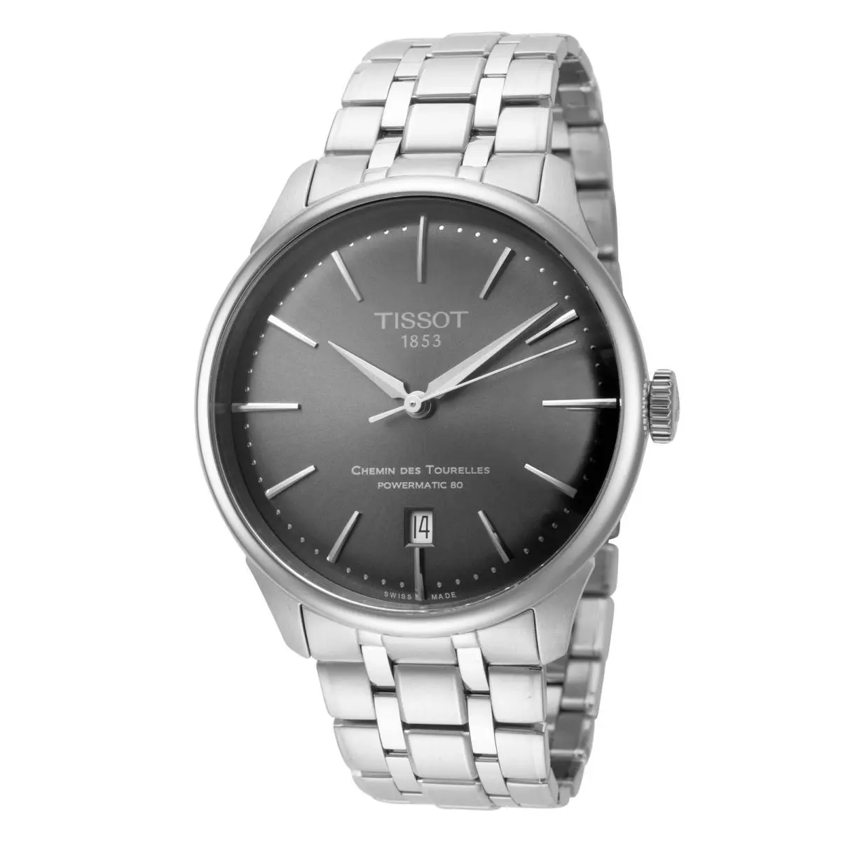 Chemin Des Tourelles 39mm / Grey / Silver | Grey Dial Chemin Des Tourelles 39mm / Grey / Silver Grey Dial Wristwatch T1398071106100 by Tissot