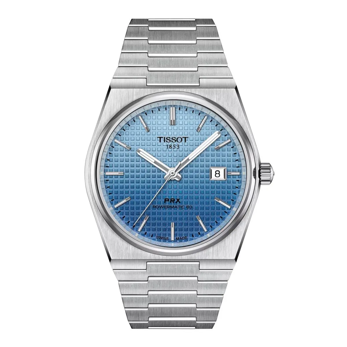 Prx Powermatic 80 40mm Blue Gradient / Stainless Steel Ice Blue Chameleon Dial by Tissot