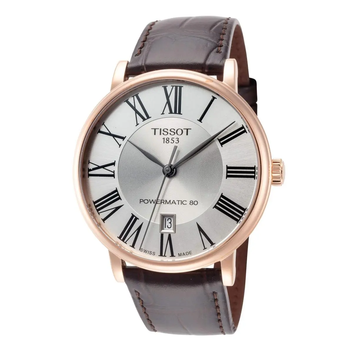Carson 40mm / Silver / Brown | Silver Dial Carson 40mm / Silver / Brown Silver Dial Wristwatch T1224073603300 by Tissot
