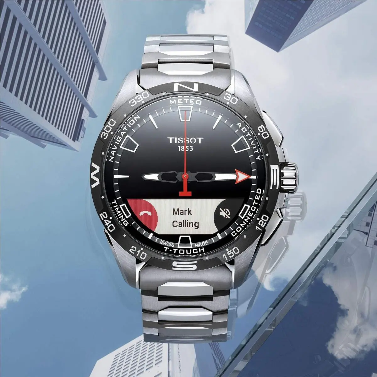 T-touch Connect Black Dial Wristwatch T1214204405100-PL by Tissot