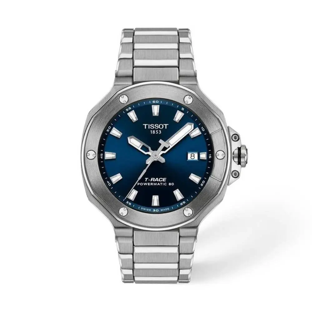 T-race Blue / Steel Blue Dial Wristwatch T1418071104100-PL by Tissot