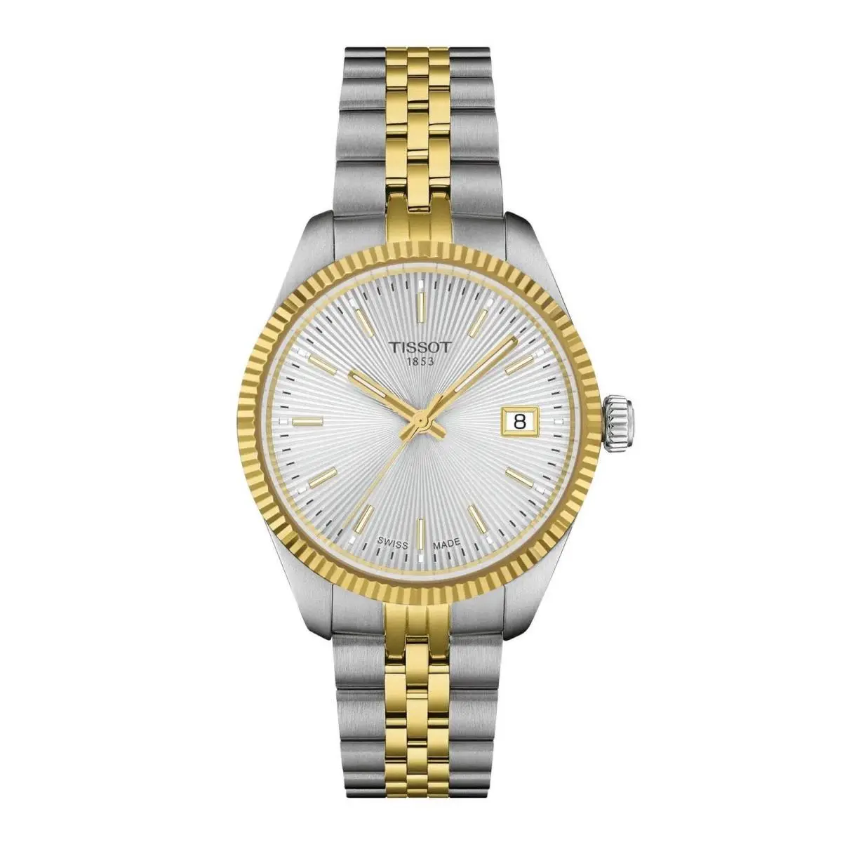 Ballade Silver / Two-tone Silver Dial Wristwatch T1562102203100-PL by Tissot