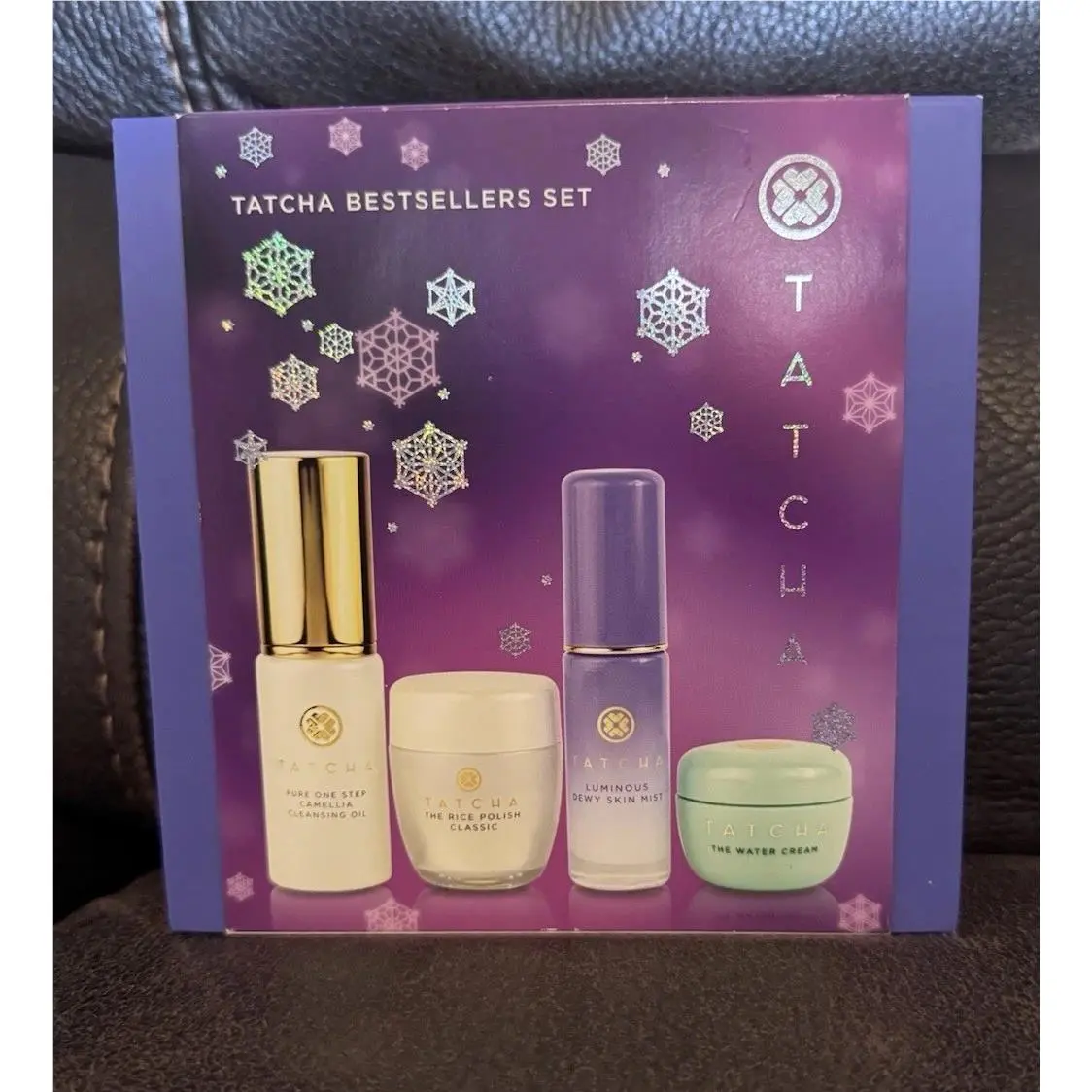 Bestsellers Set Cleansing Oil Enzyme Powder Mist Water Cream 4pc Gift Set by Tatcha