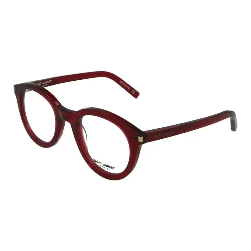 Saint Laurent Sl105 Eyeglasses Eye Glasses 004 48mm Unisex Shiny Bordeaux by Yves Saint Laurent