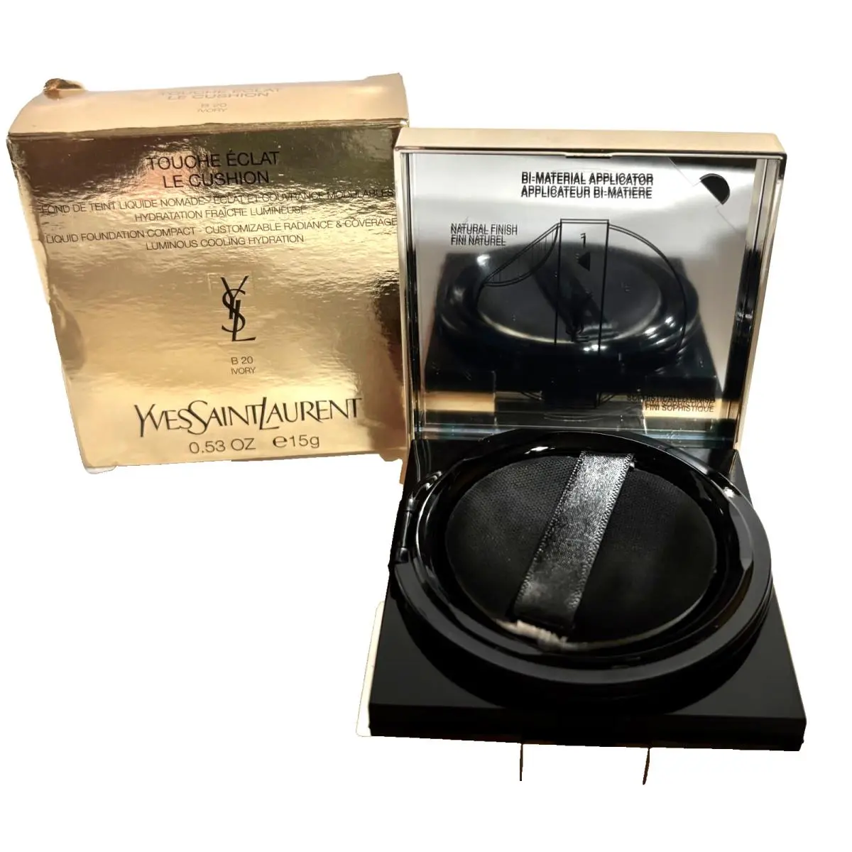 Ysl Le Cushion Touche Eclat Liquid Foundation Compact - B 20 Ivory by Yves Saint Laurent