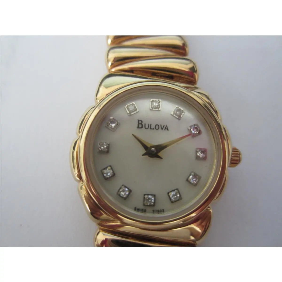 Women`s Watch Quartz Diamond All S/s Gold Japan 97S02 by Bulova