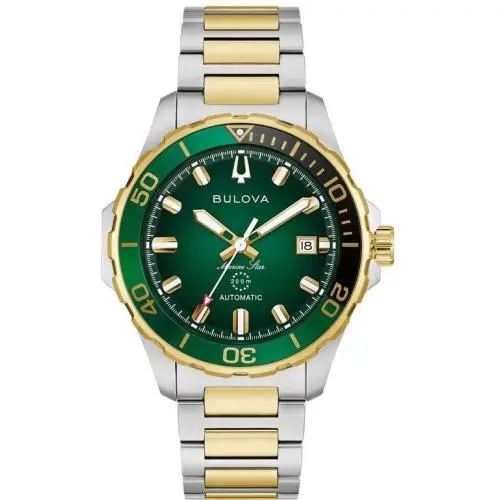 Marine Star Series B Two-tone Automatic Mens Watch 98B467 by Bulova