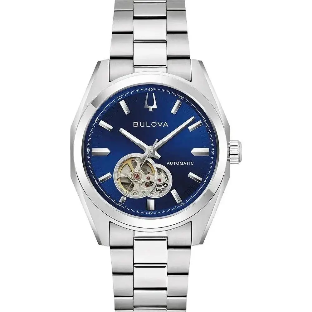 Surveyor Automatic Blue Dial Men`s Watch 96A350 by Bulova