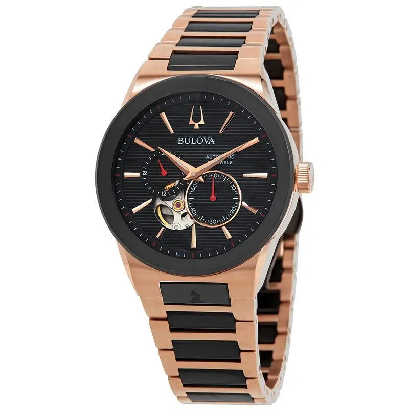 Exclusive Grammy Automatic Two-tone Mens Watch 98A236 by Bulova