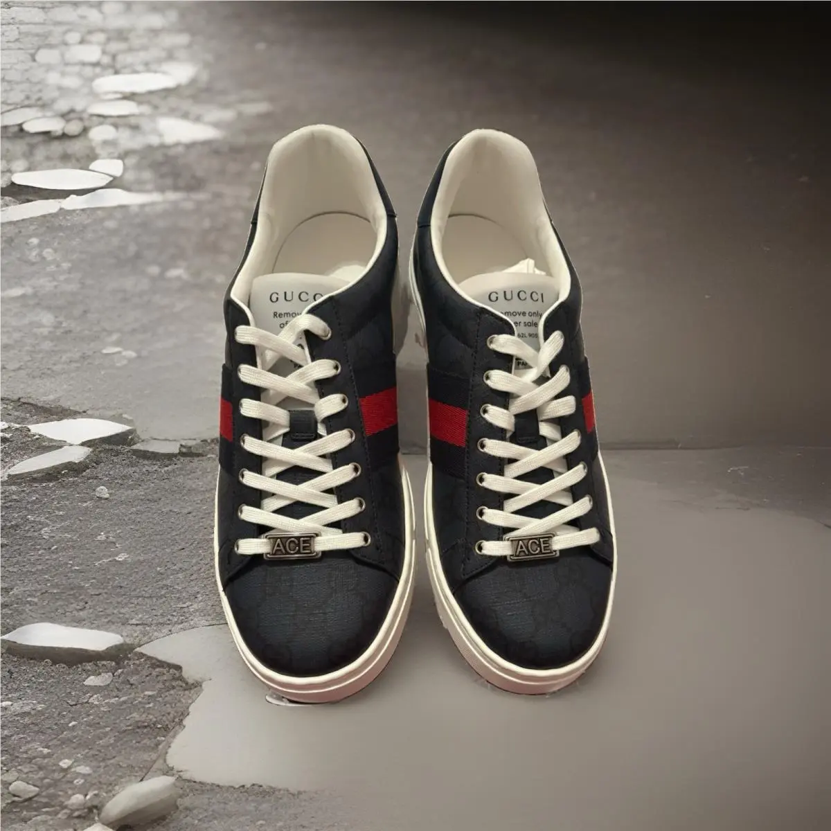 Gucci shoes - Gucci GG Supreme H2O - Supreme - 760775 FAELM 8741 - Blue, Red, White 1