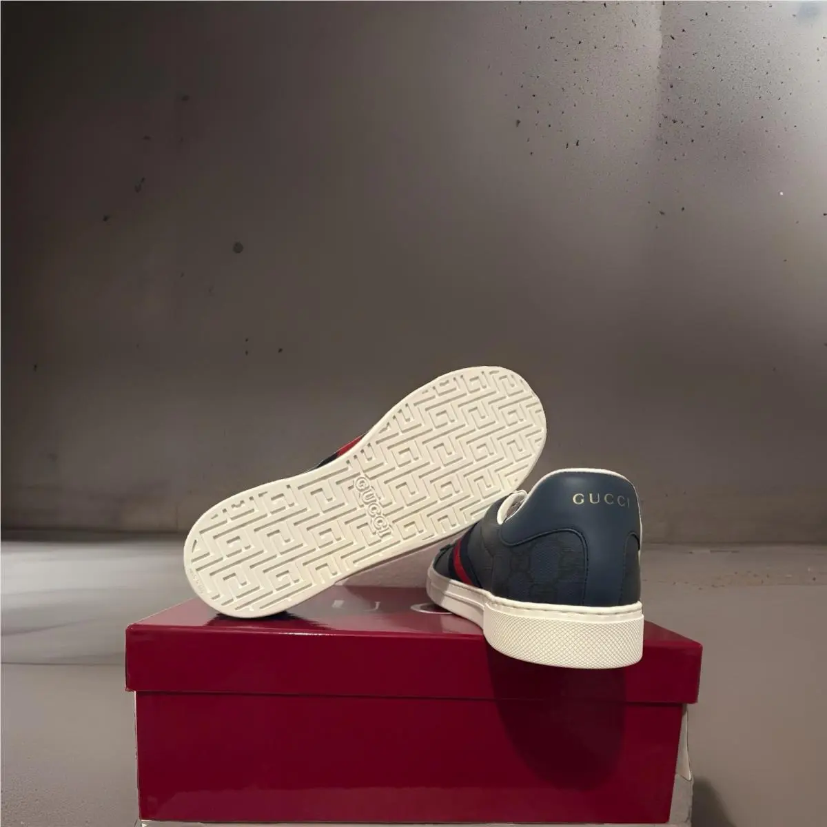 Gucci shoes - Gucci GG Supreme H2O - Supreme - 760775 FAELM 8741 - Blue, Red, White 3