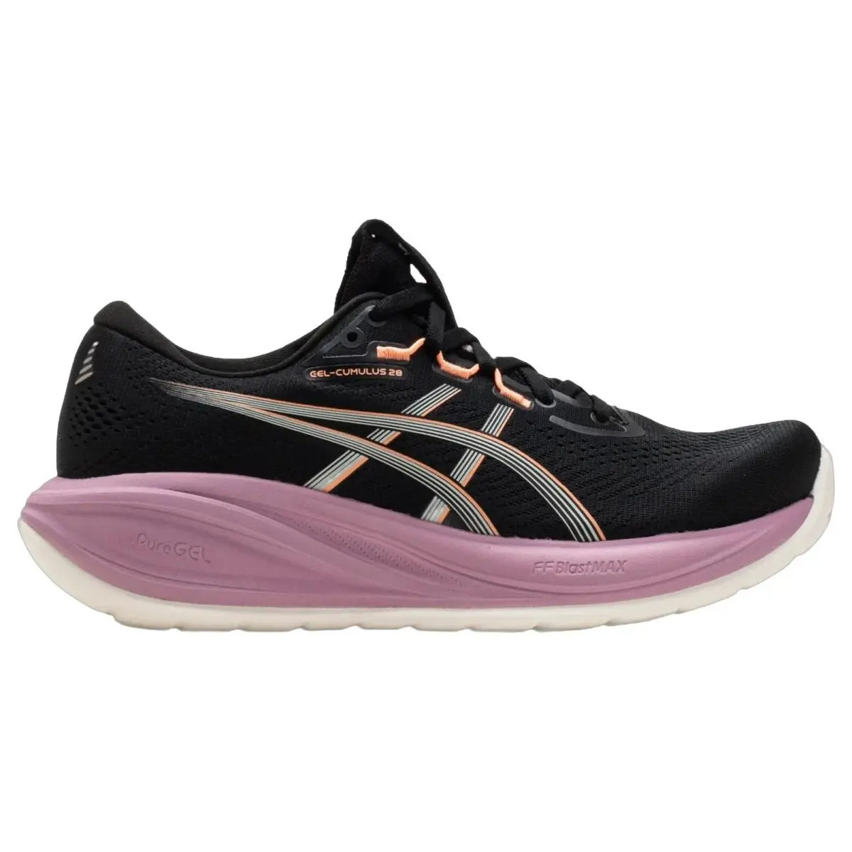 Asics shoes - Gel Cumulus 28 - Gel Cumulus - 1012B916004 - Black/Taro Purple 6