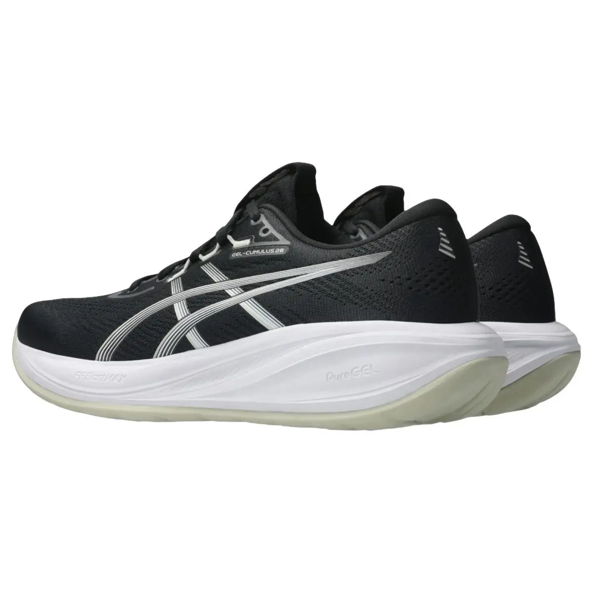 Asics shoes - Gel Cumulus 28 - Gel Cumulus - 1011C143002 - Black/White 13