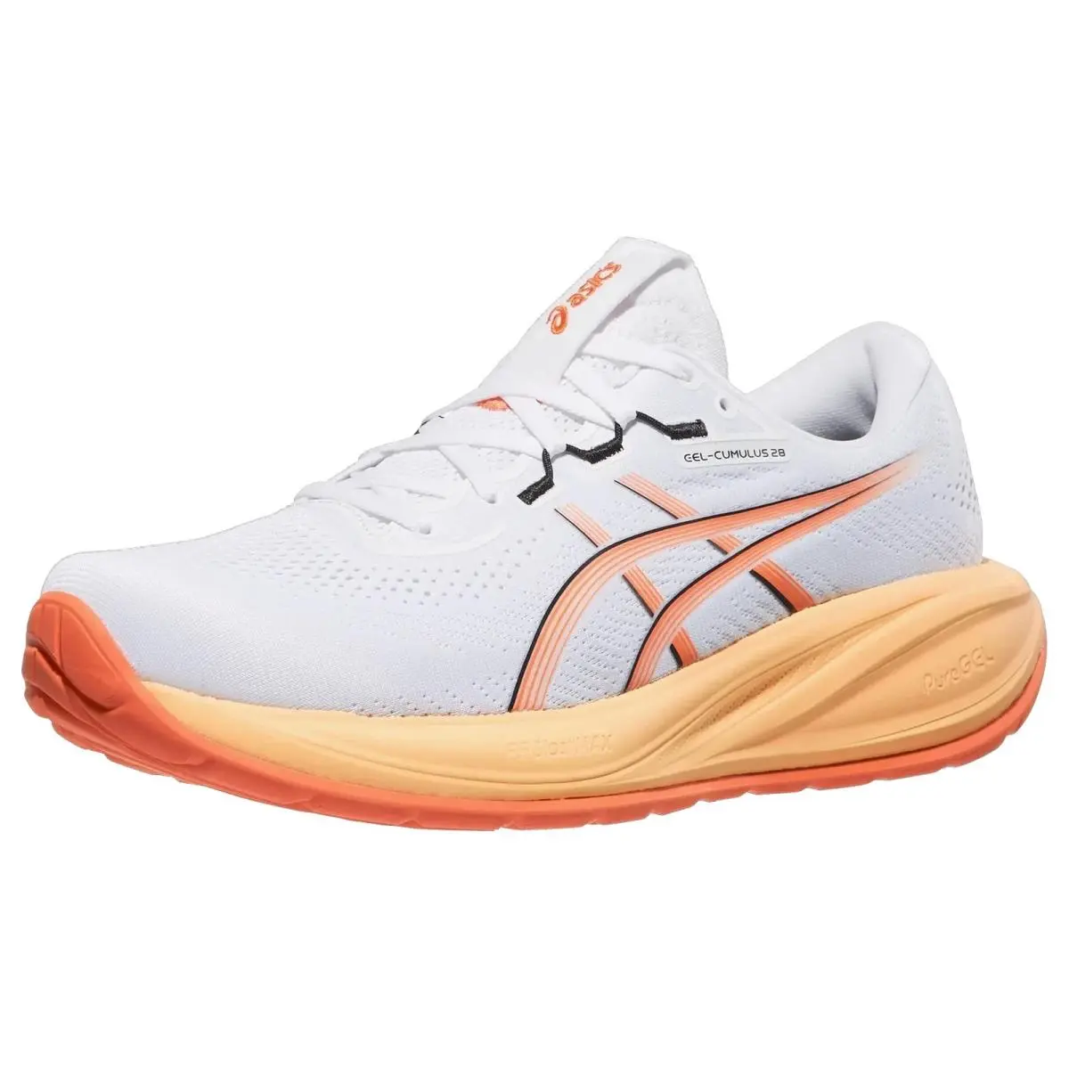 Asics shoes - Gel Cumulus 28 - Gel Cumulus - 1011C143101 - White/Energy Orange 6