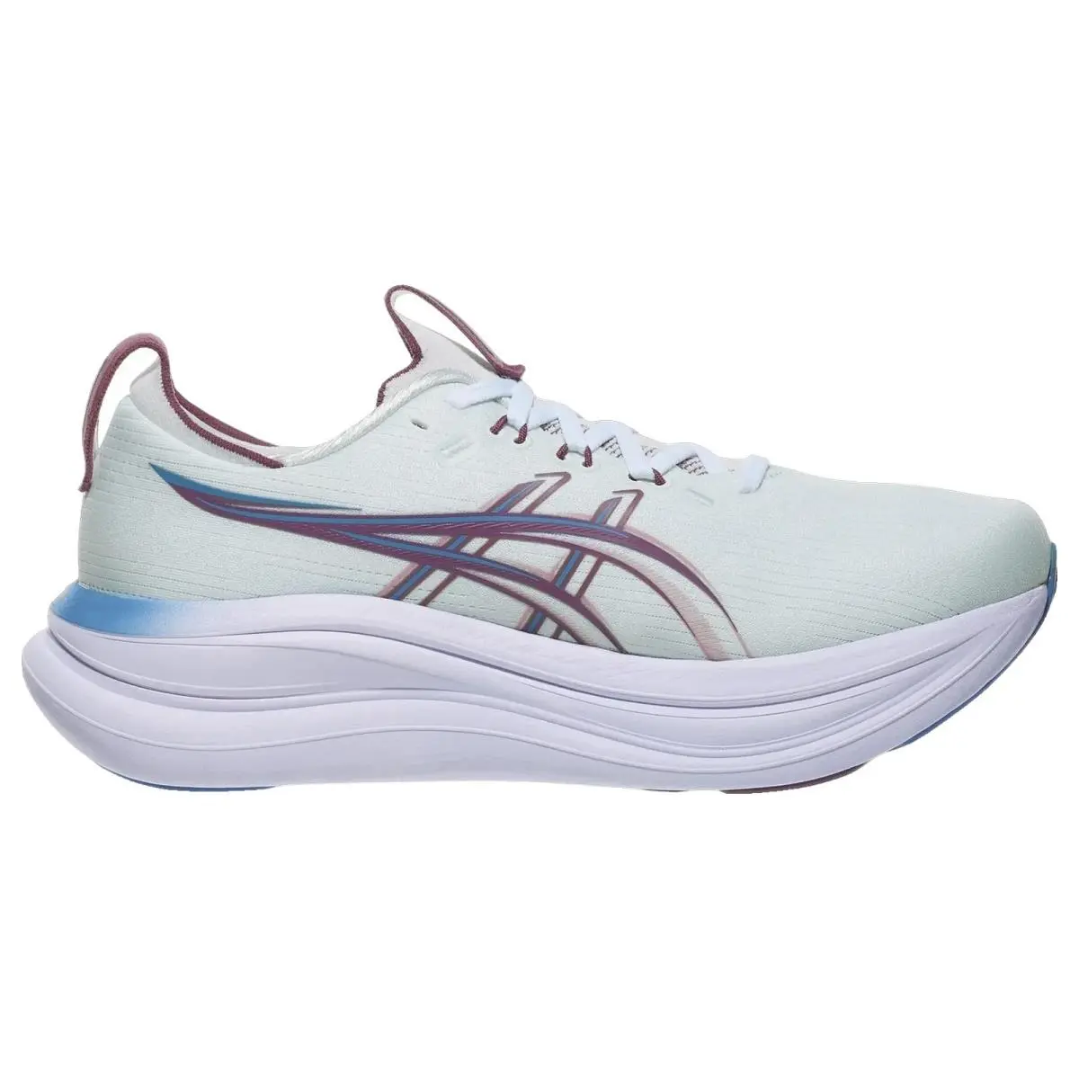 Asics Gel Nimbus 28 Wide Arctic Blue Velvet Purple Womens Size 6-11 Low Top