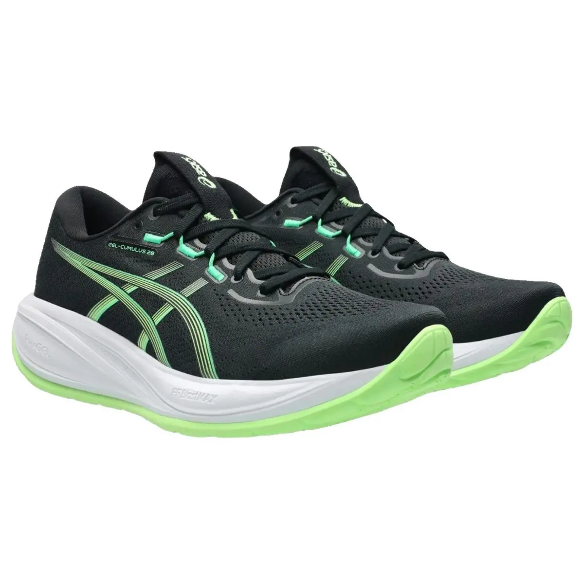 Asics shoes - Gel Cumulus 28 - Gel Cumulus - 1011C143001 - Black/Illuminate Green 4