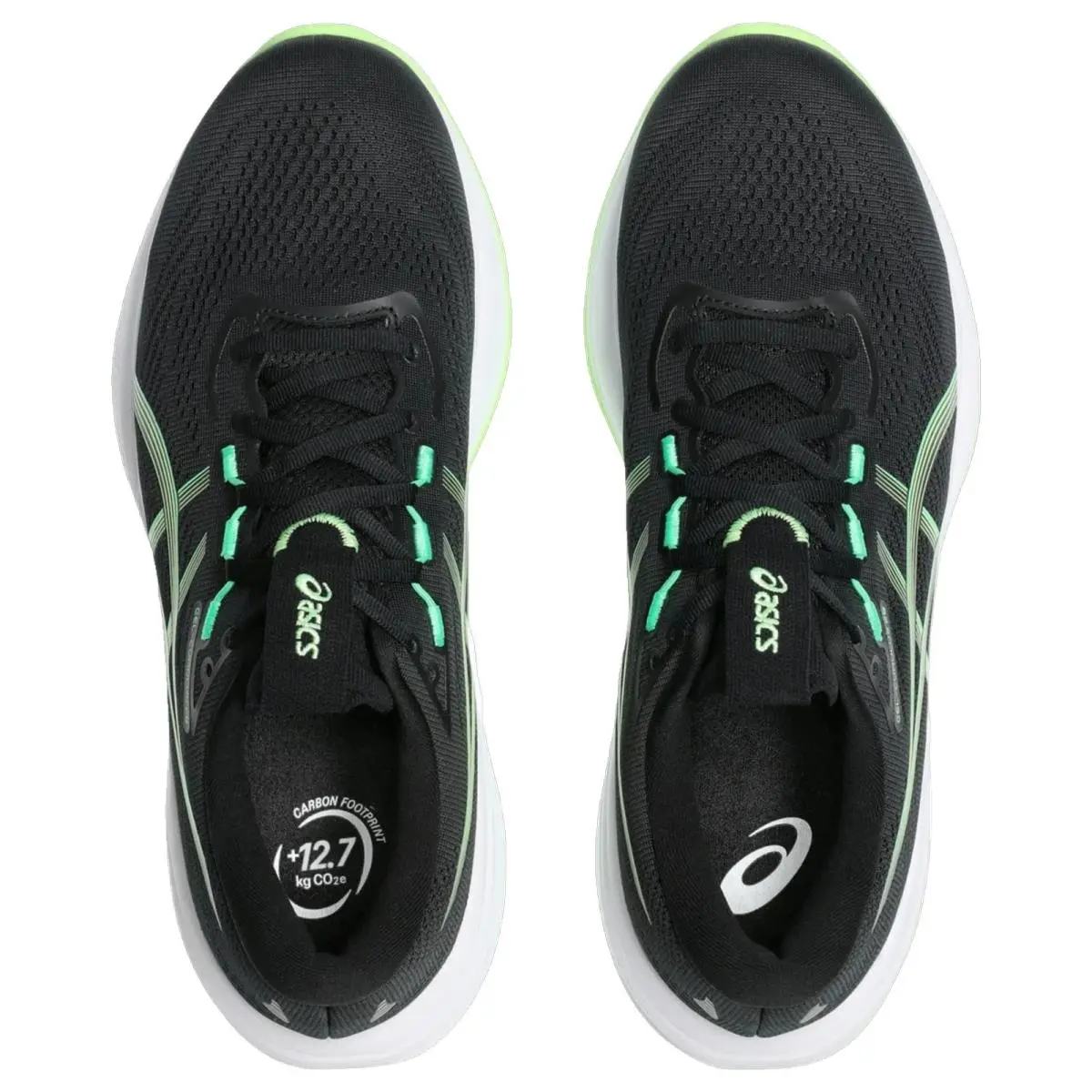 Asics shoes - Gel Cumulus 28 - Gel Cumulus - 1011C143001 - Black/Illuminate Green 8