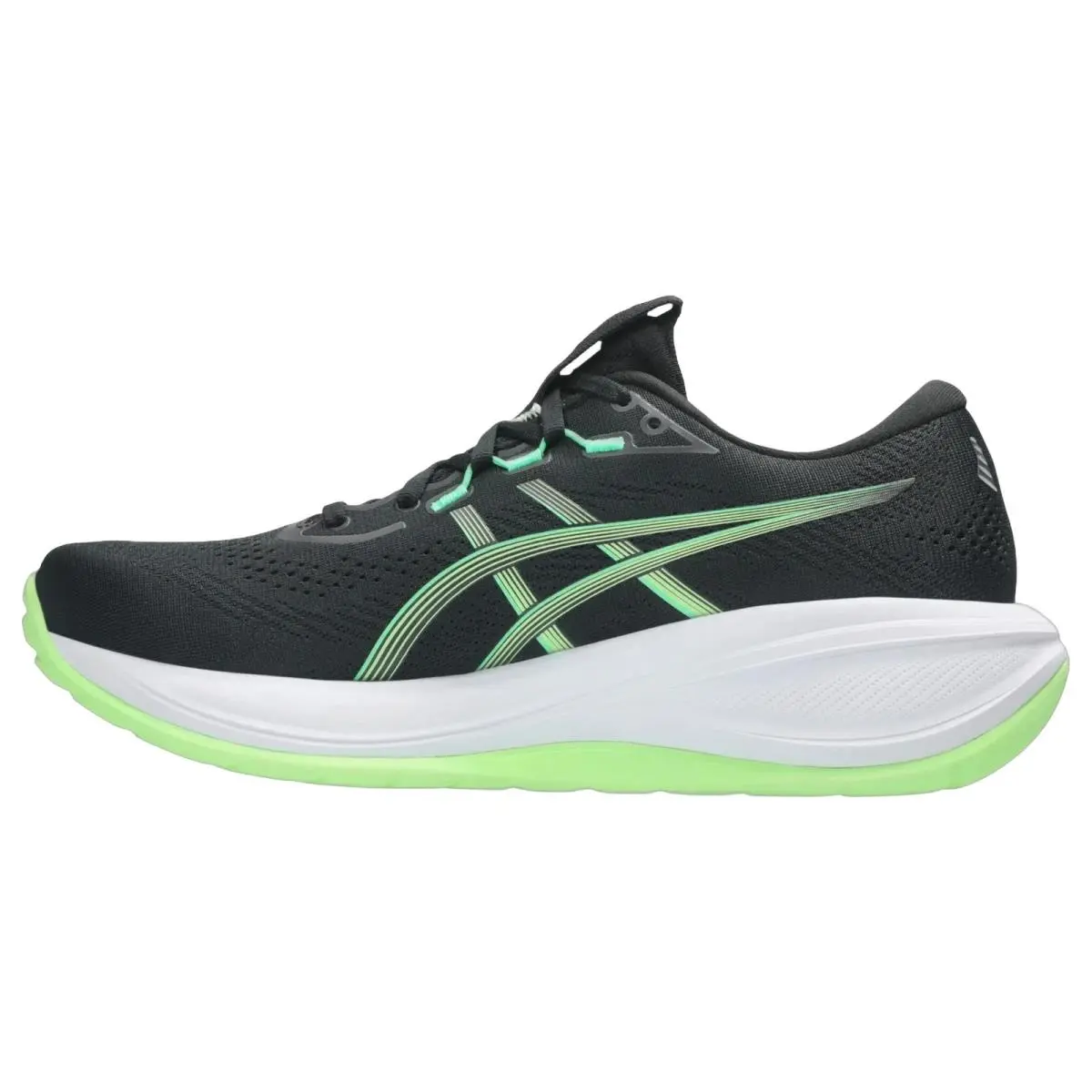 Asics shoes - Gel Cumulus 28 - Gel Cumulus - 1011C143001 - Black/Illuminate Green 10