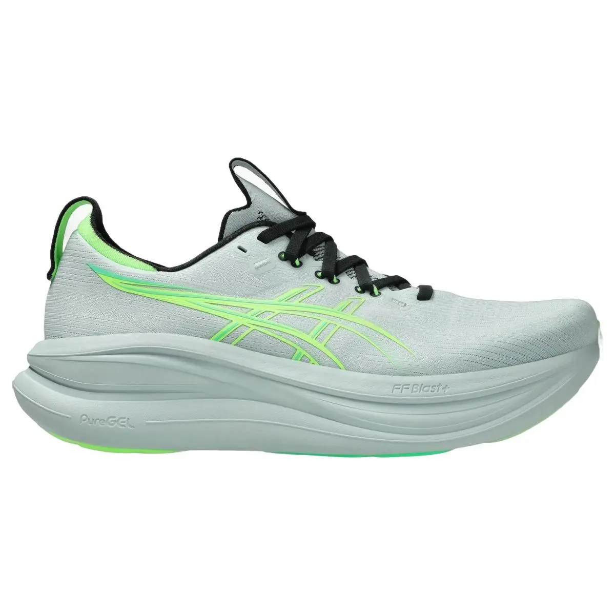 Asics shoes - ASICS Gel Nimbus 28 Extra Wide - 1011C127400 - Cold Moss/Illuminate Green 7