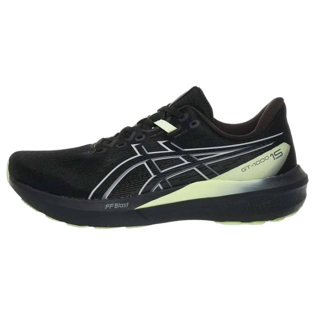 Asics GT 1000 15 Black Illuminate Yellow Mens Size 8.5-14
