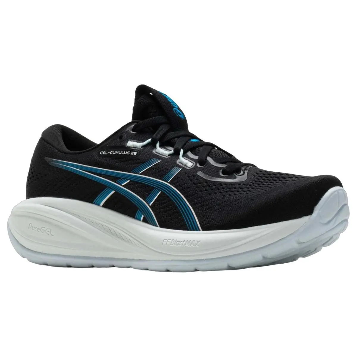 Asics shoes - Gel Cumulus 28 - Gel Cumulus - 1012B916001 - Black/Aegean Blue 3