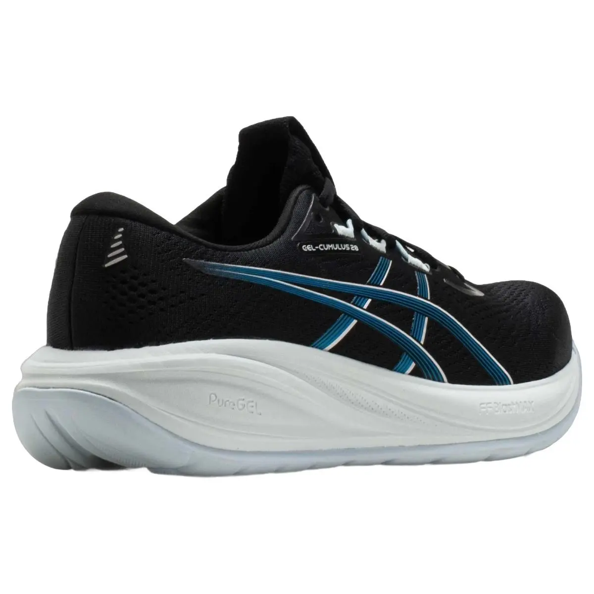 Asics shoes - Gel Cumulus 28 - Gel Cumulus - 1012B916001 - Black/Aegean Blue 4