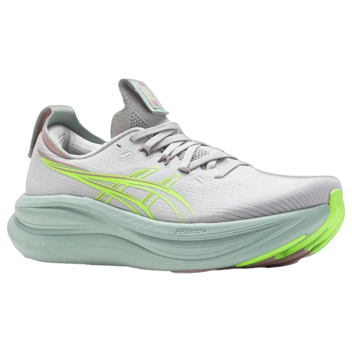 Asics shoes - Gel Nimbus 28 - Gel Nimbus - 1012B899020 - Cloud Grey/Ill Green 10