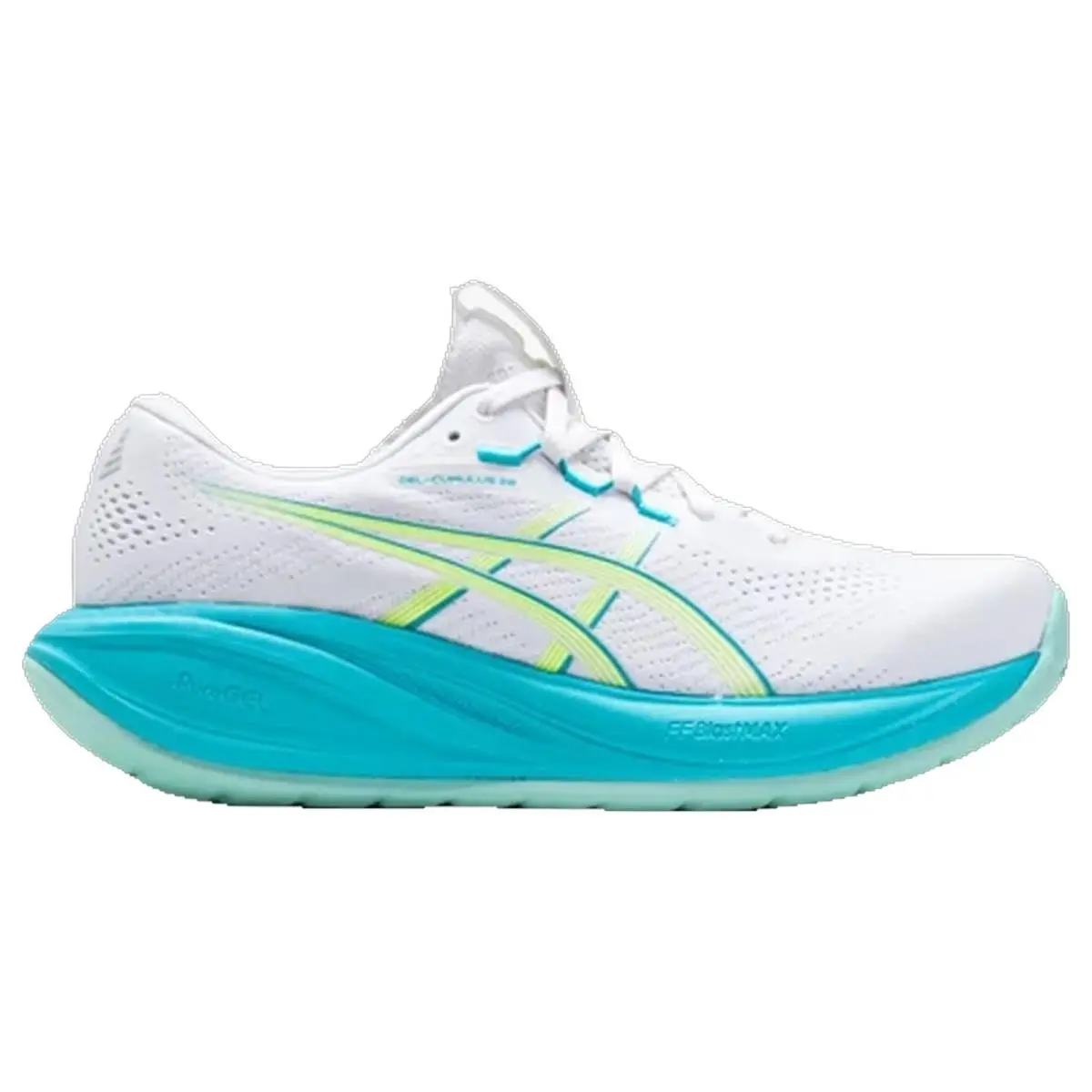 Asics shoes - Gel Cumulus 28 - Gel Cumulus - 1012B916102 - White/Energy Aqua 6