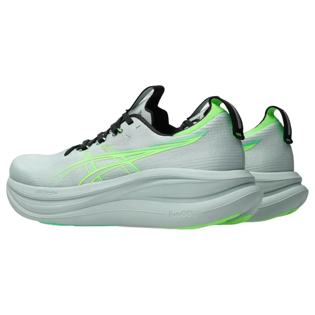 Asics shoes - ASICS Gel Nimbus 28 Wide - 1011C127400 - Cold Moss/Illuminate Green 13