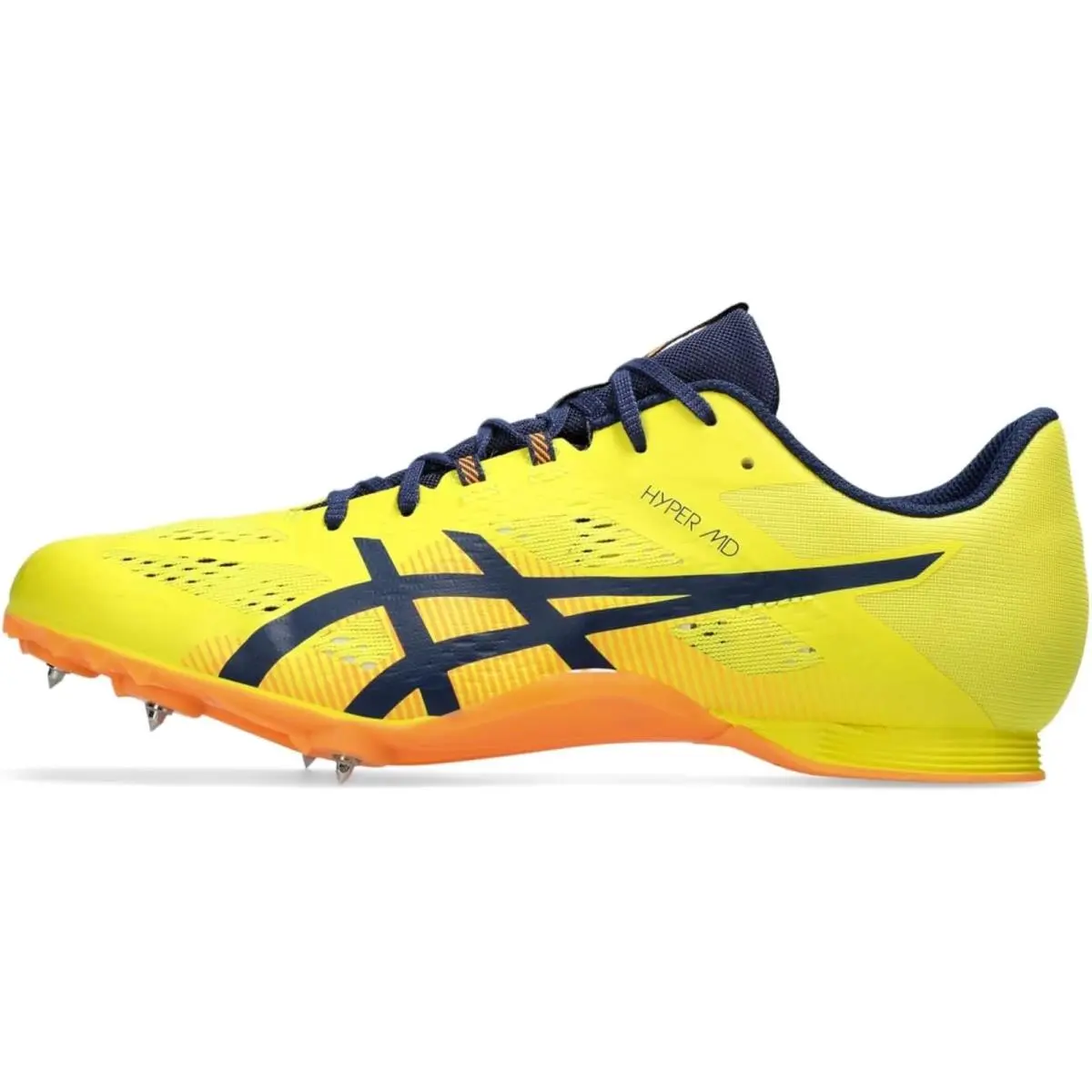 Unisex Hyper MD 8 Track Field Shoe 7 Bright Yellow/blue Expanse - Brig by Asics