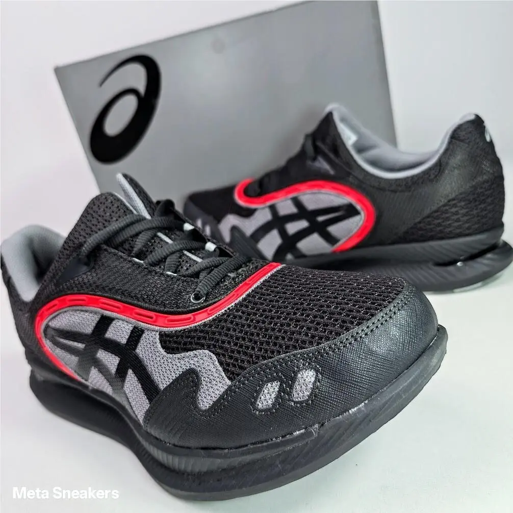 Asics Gel US 12 Men`s Black Grey Red Retro Collab Glidelyte 3 1203A015 020