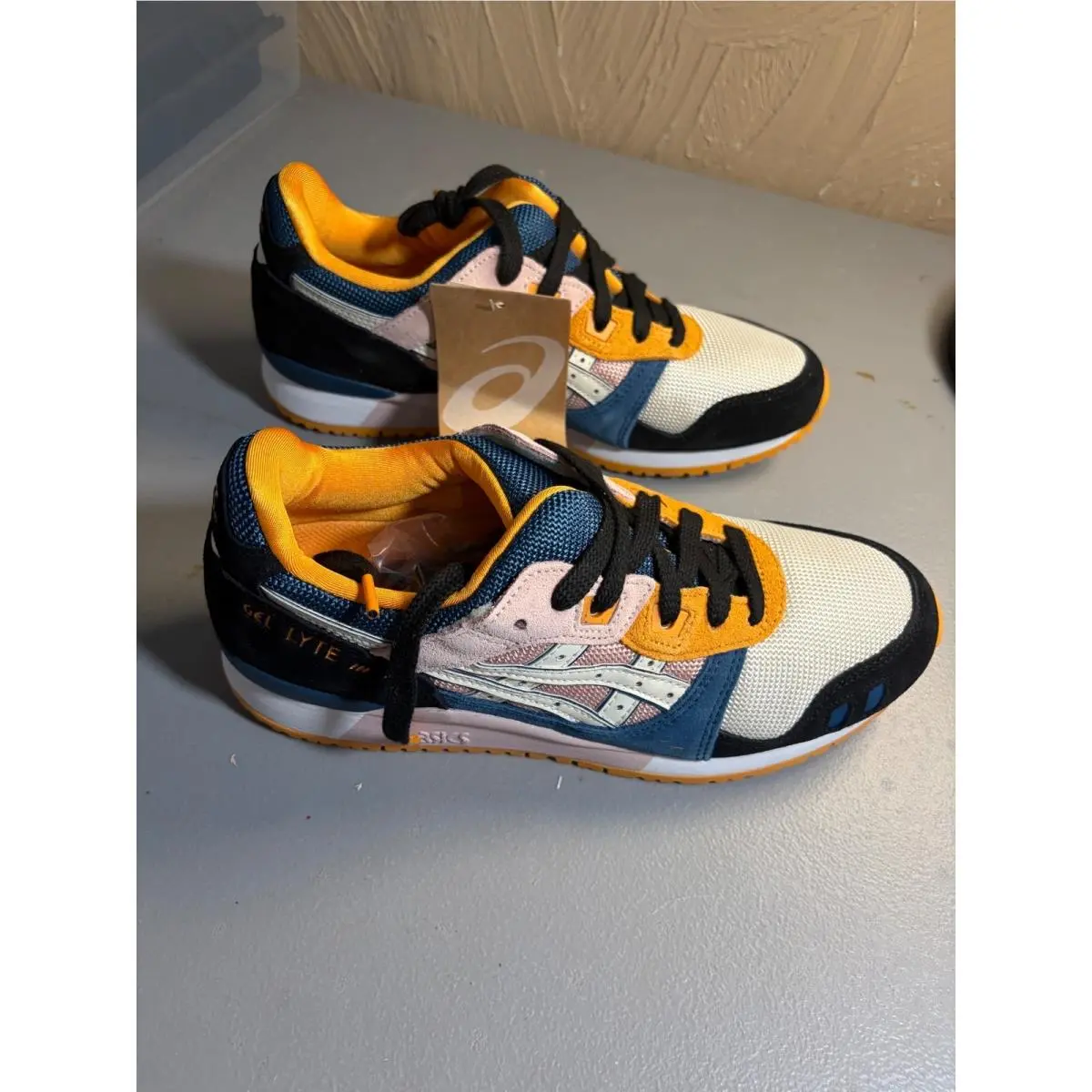 Asics Gel-lyte Iii OG Mens Size 6.5 Ginger Peach Birch Multi Color Sneakers