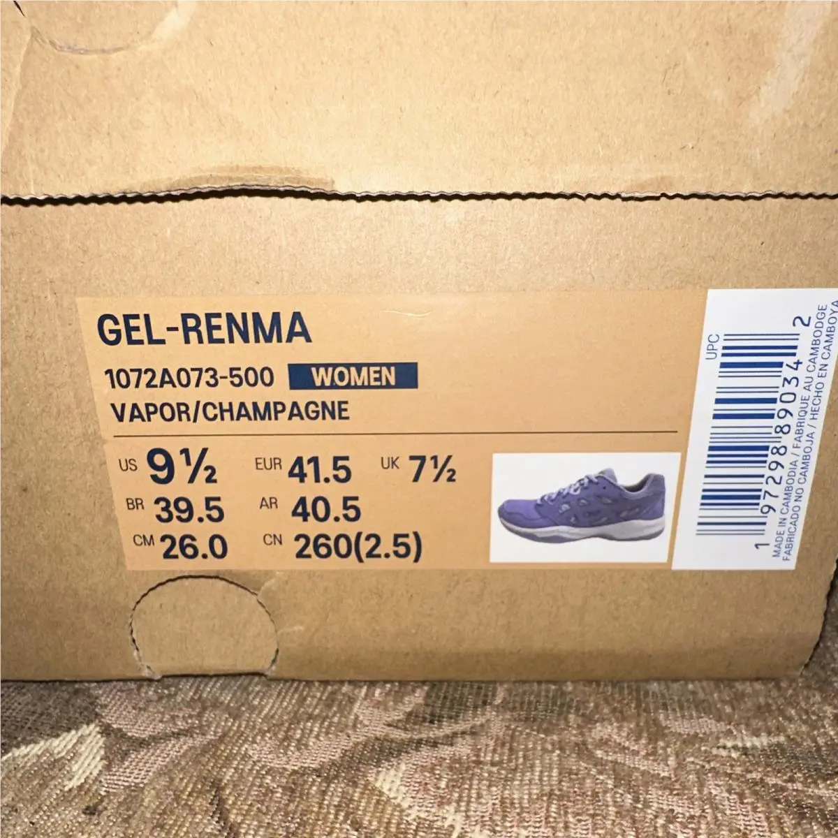 Asics shoes - ASICS GEL-RENMA - 1072A073-500 - Purple, Gold, White 18