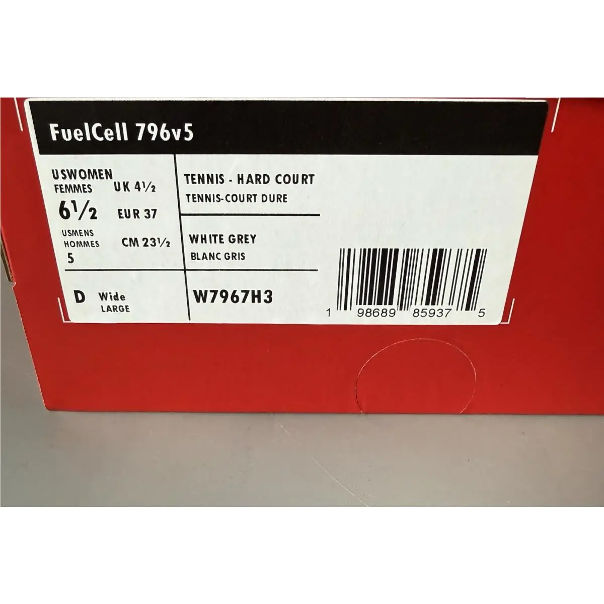 New Balance shoes - New Balance 796 - W7967H3 - White Grey (UPC: 0198689859375) 8