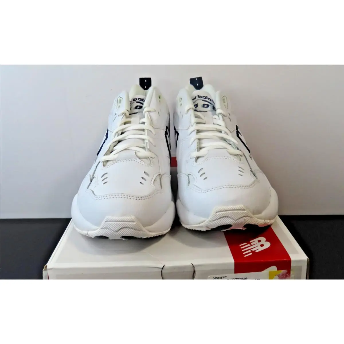 New Balance 608 Men`s 10D Training Shoes White Sneakers