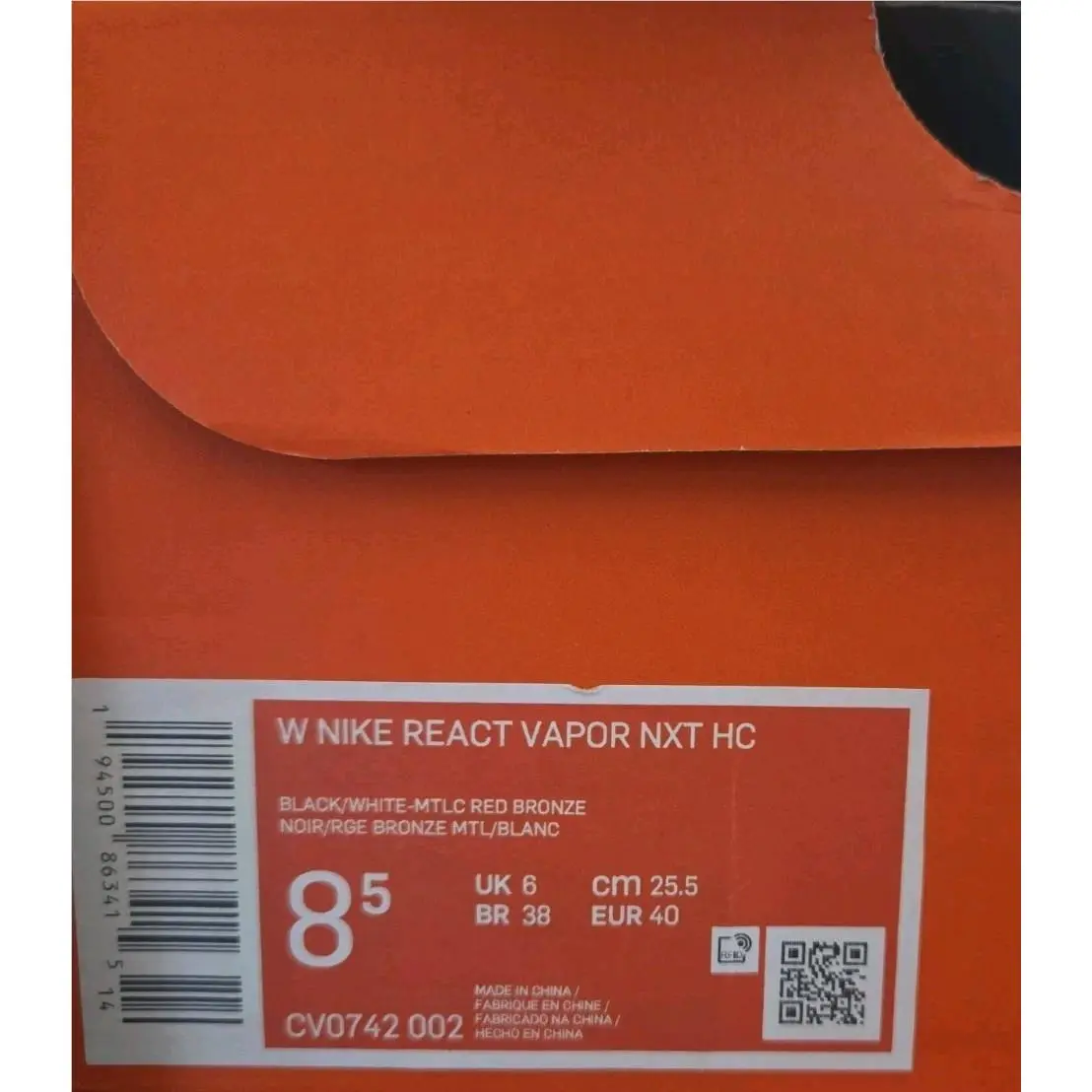 Nike shoes - Nike React Vapor NXT - React Vapor NXT - CV0742-002 - Black 14
