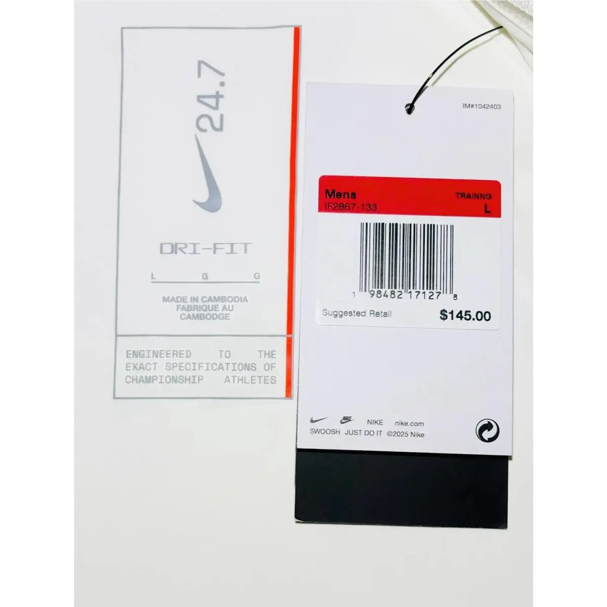 Nike clothing - Nike 24.7 PerfectStretch Dri-fit UV Jacket - IF2867 IF2867-133 - White 13