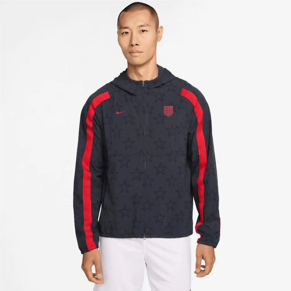 Nike Usmnt 2026 Energy Full-zip Hoodie Navy
