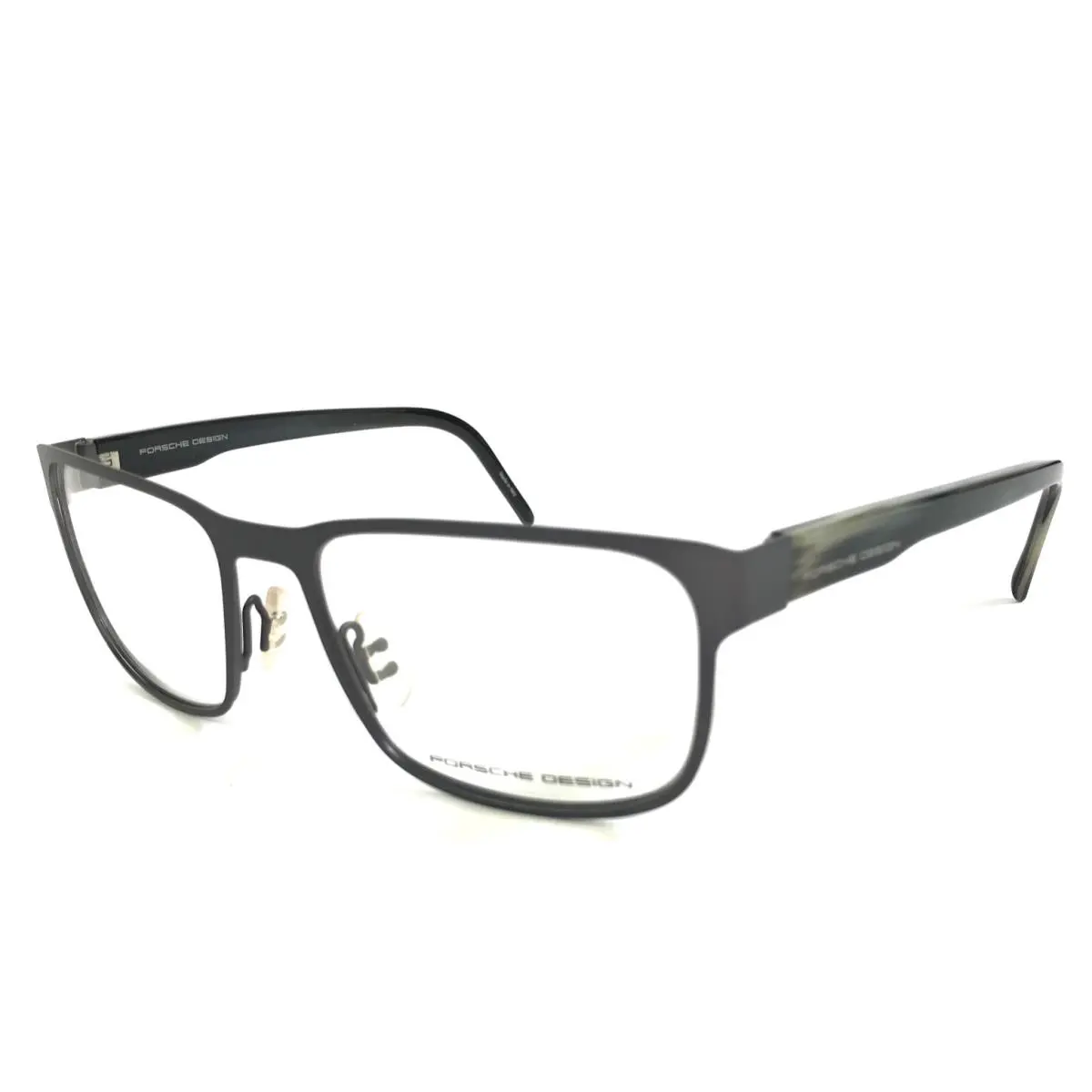 Design Eyeglasses Frames P8291 B Gunmetal Gray Marble Black 55-18-140 by Porsche
