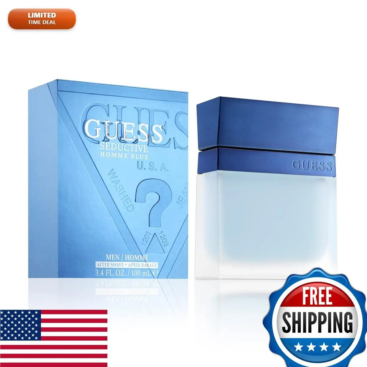 Seductive Blue For Men After Shave 100ml by Guess