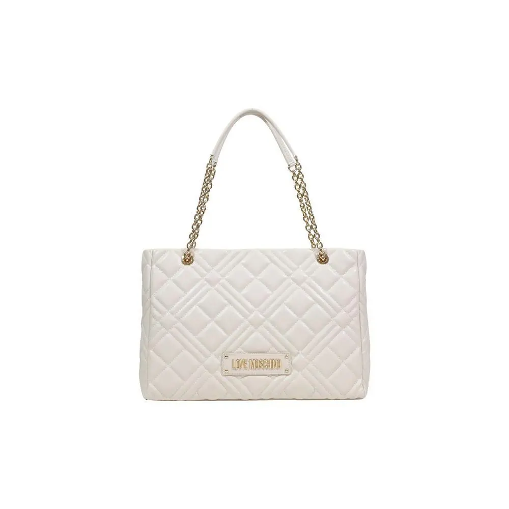 Love Moschino Beige Polyethylene Handbag - LOMO-14649102934