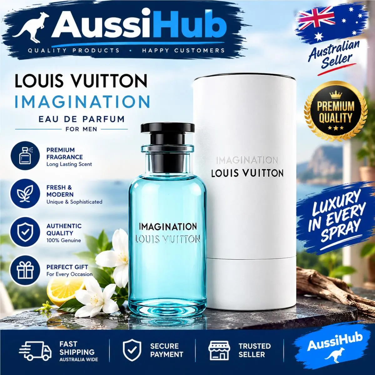 Imagination Eau de Parfum 3.4oz / 100ml Men’s Cologne by Louis Vuitton
