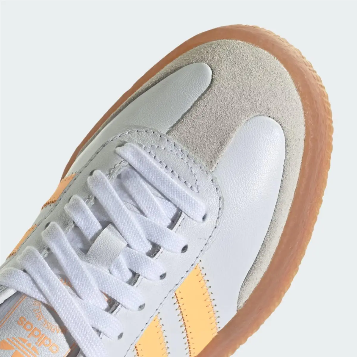Adidas shoes - ADIDAS SAMBAE - SAMBAE - Cloud White / Acid Orange / Gold Metallic 8