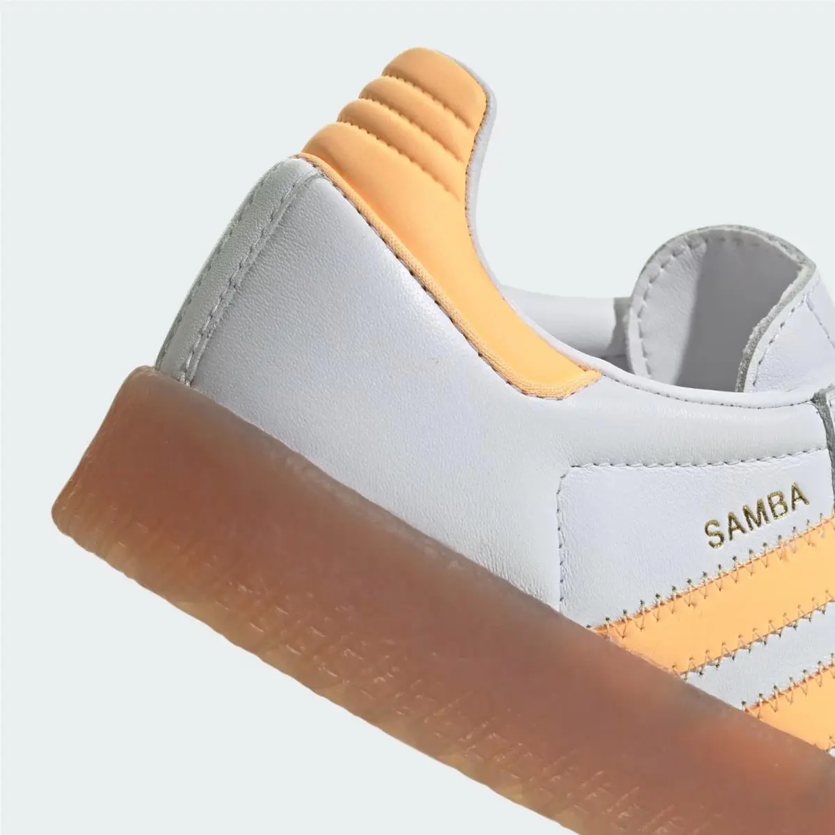 Adidas shoes - ADIDAS SAMBAE - SAMBAE - Cloud White / Acid Orange / Gold Metallic 9