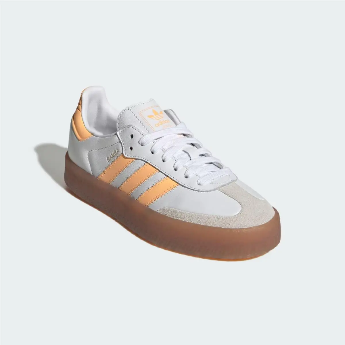 Adidas shoes - ADIDAS SAMBAE - SAMBAE - Cloud White / Acid Orange / Gold Metallic 4