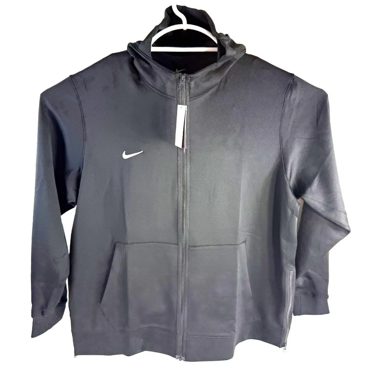 Nike Team Therma Fit Showtime Basketball Hoodie Black Men`s 3XL-Tall DC2445-010