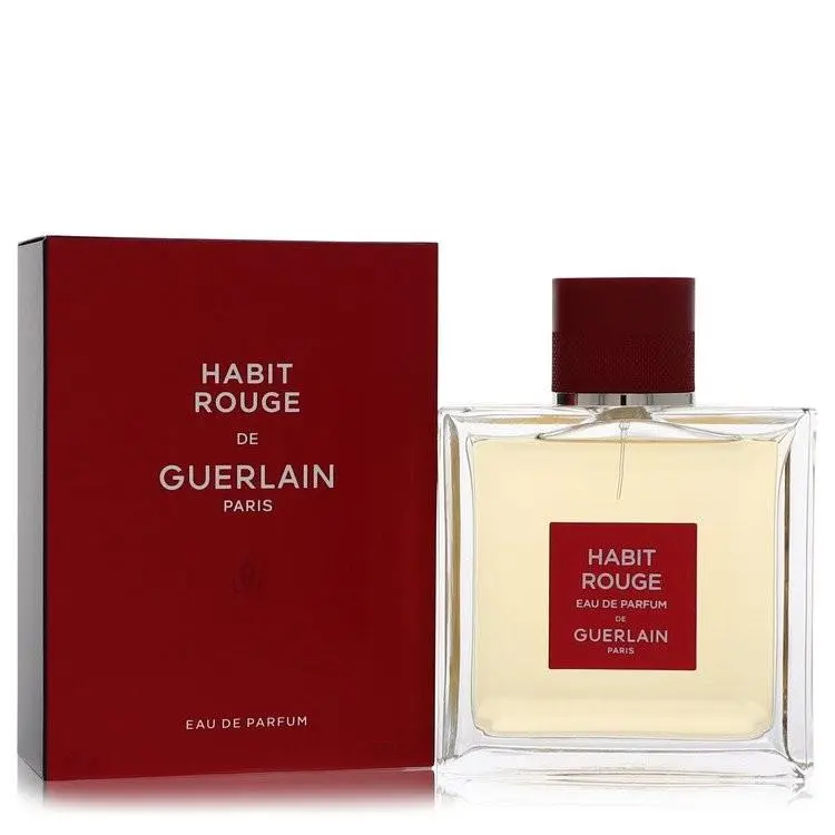 Habit Rouge  Eau De Parfum Spray 3.4 oz / e 100 ml by Guerlain