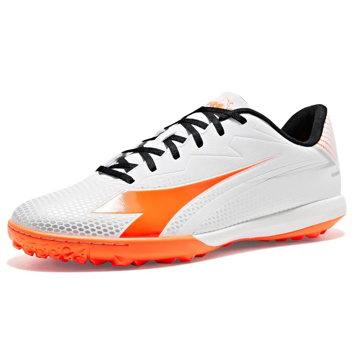 Men`s Sneakers Athletic Shoes  Pichichi 9 TF White/Fluo Red by Diadora