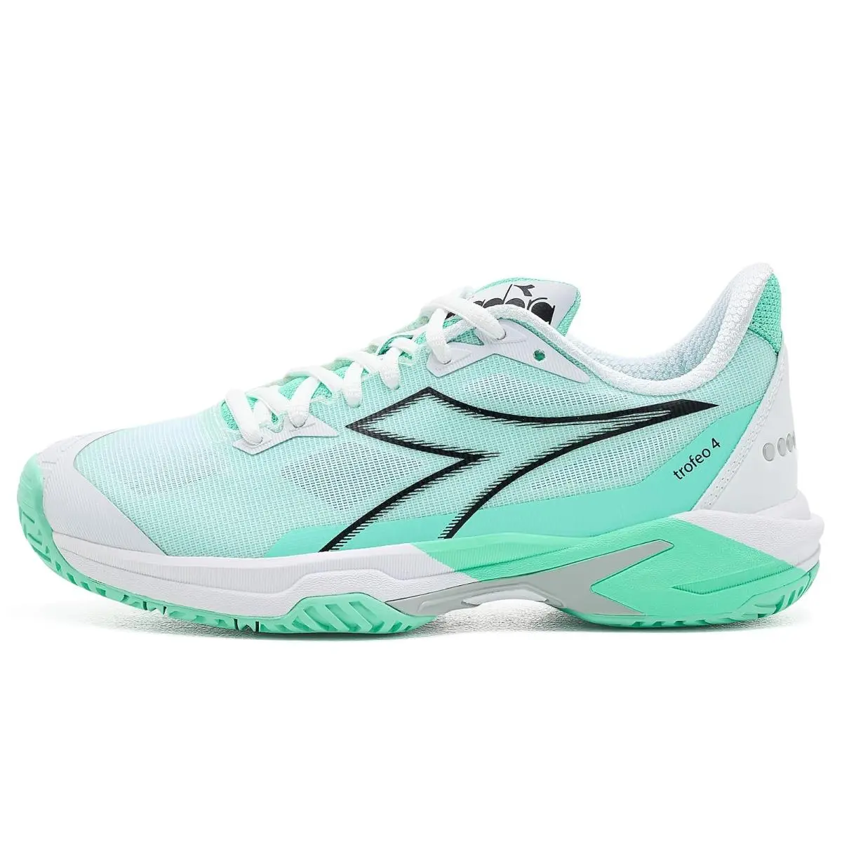 Diadora shoes - White/Black/Cabbage 9